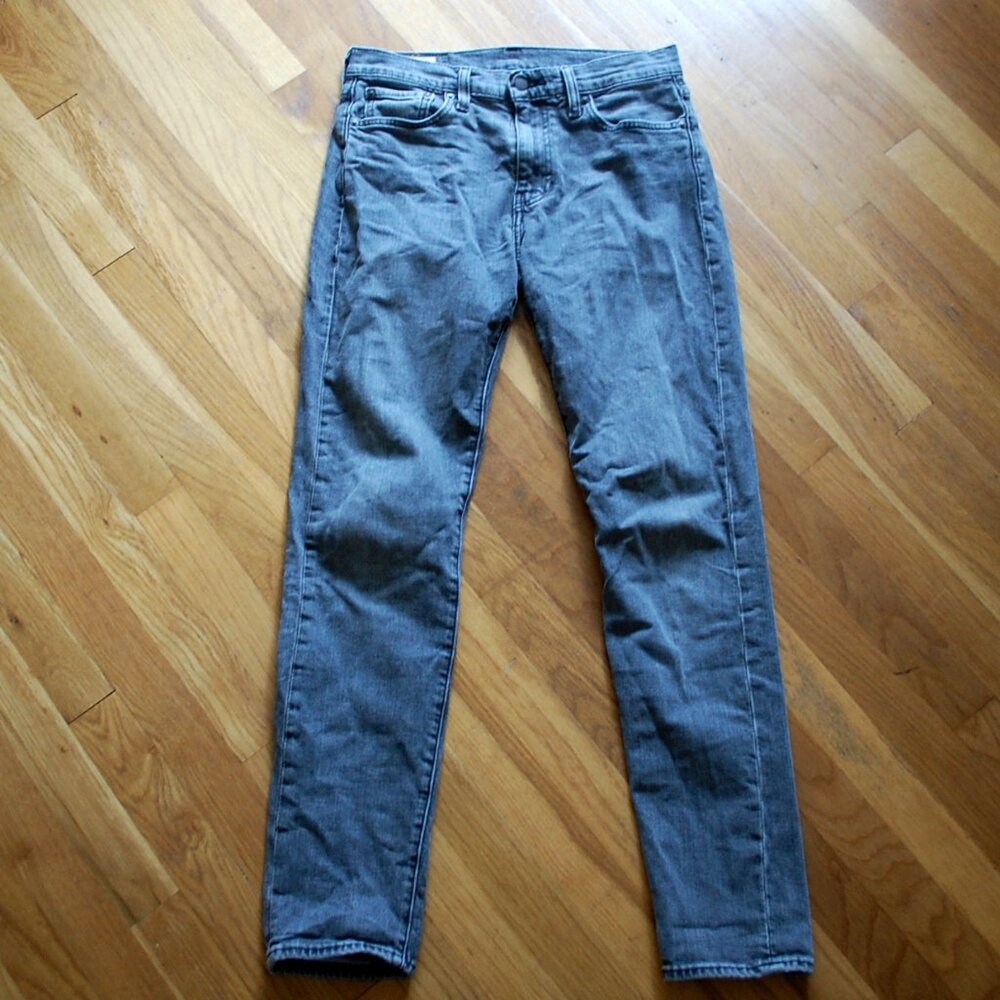 Levi's 512 Skinny Denim Jeans W30xL32 Grey Gray Wash 5-Pocket